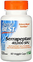 Духи, Парфюмерия, косметика Серрапептаза, 40 000 SPU, капсулы - Doctor's Best