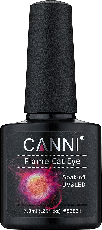 Гель-лак "Огненный кошачий глаз" - Canni Flame Cat Eye Gel — фото N1