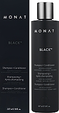 Шампунь-кондиціонер для чоловіків - Monat Black 2-In-1 Shampoo + Conditioner — фото N2