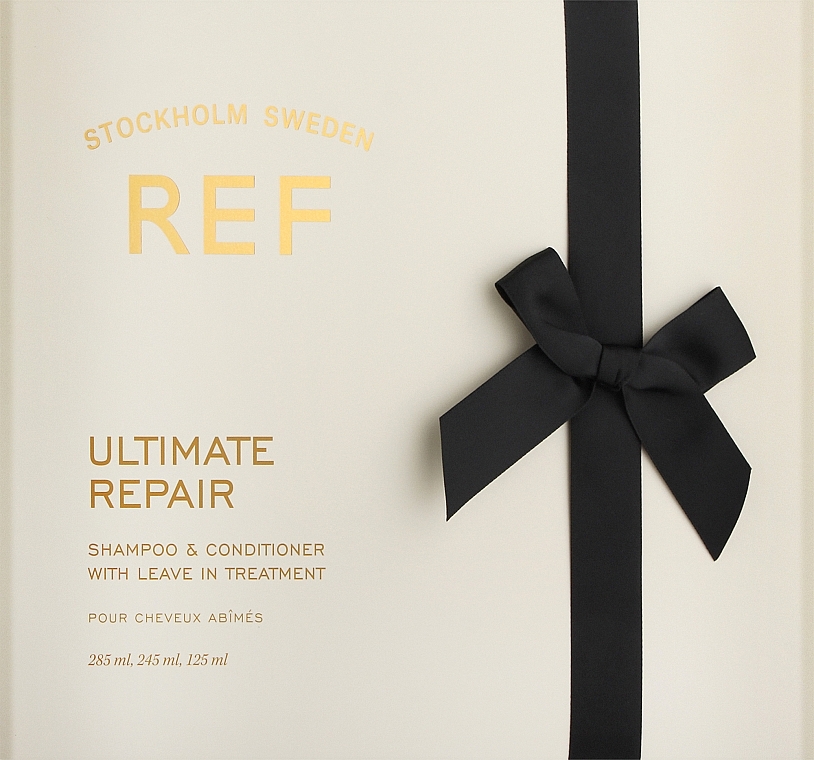 Набір - REF Ultimate Repair Set (h/shampoo/285ml + h/cond/245ml + leave/in/tr/125ml) — фото N1
