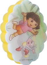 Парфумерія, косметика Мочалка банна дитяча "Дора" 17, жовта - Suavipiel Dora Bath Sponge