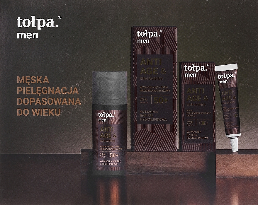 Набір - Tolpa Men Anti Age & Skin Barrier 2024 Set (f/cr/50ml + eye/cr/10ml) — фото N1