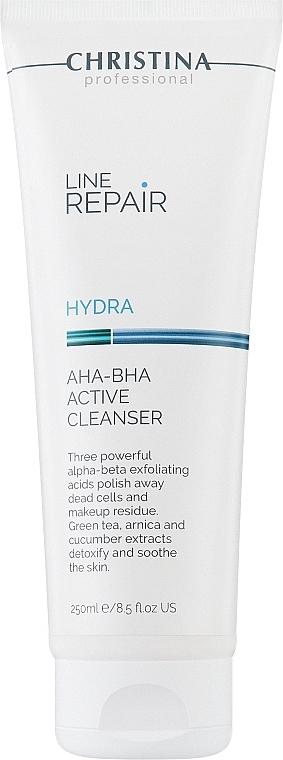 Очиститель для лица с кислотами AHA-BHA - Christina Line Repair Hydra AHA-BHA Active Cleanser — фото N1
