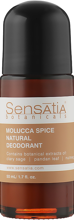 Дезодорант роликовий "Спеції островів" - Sensatia Botanicals Molucca Spice Natural Deodorant — фото N1