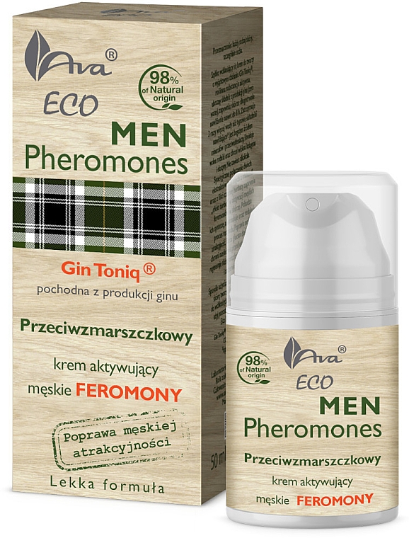 Крем для обличчя проти зморщок - Ava Laboratorium Eco Men Pheromones — фото N1