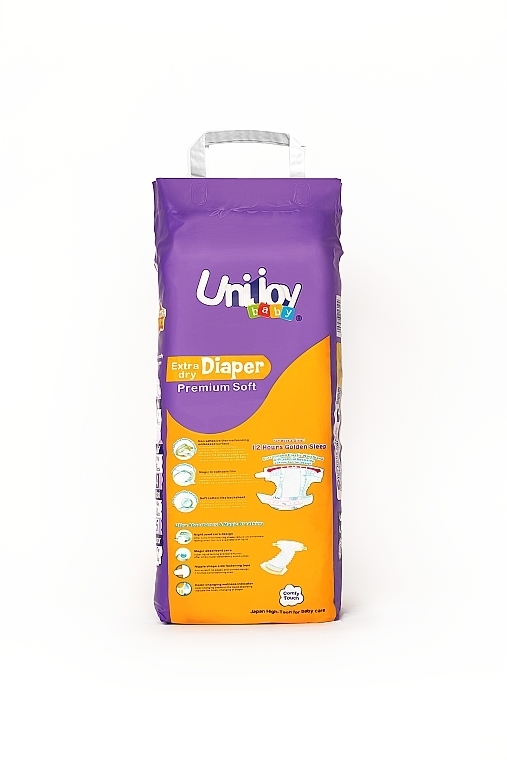 Ультратонкі органічні підгузки Soft Diapers 32 шт L maxi 9-14 кг - Unijoy — фото N2