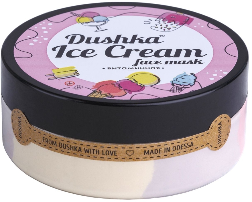 Маска для обличчя "Вітамінна" - Dushka Ice Cream Mask — фото N4