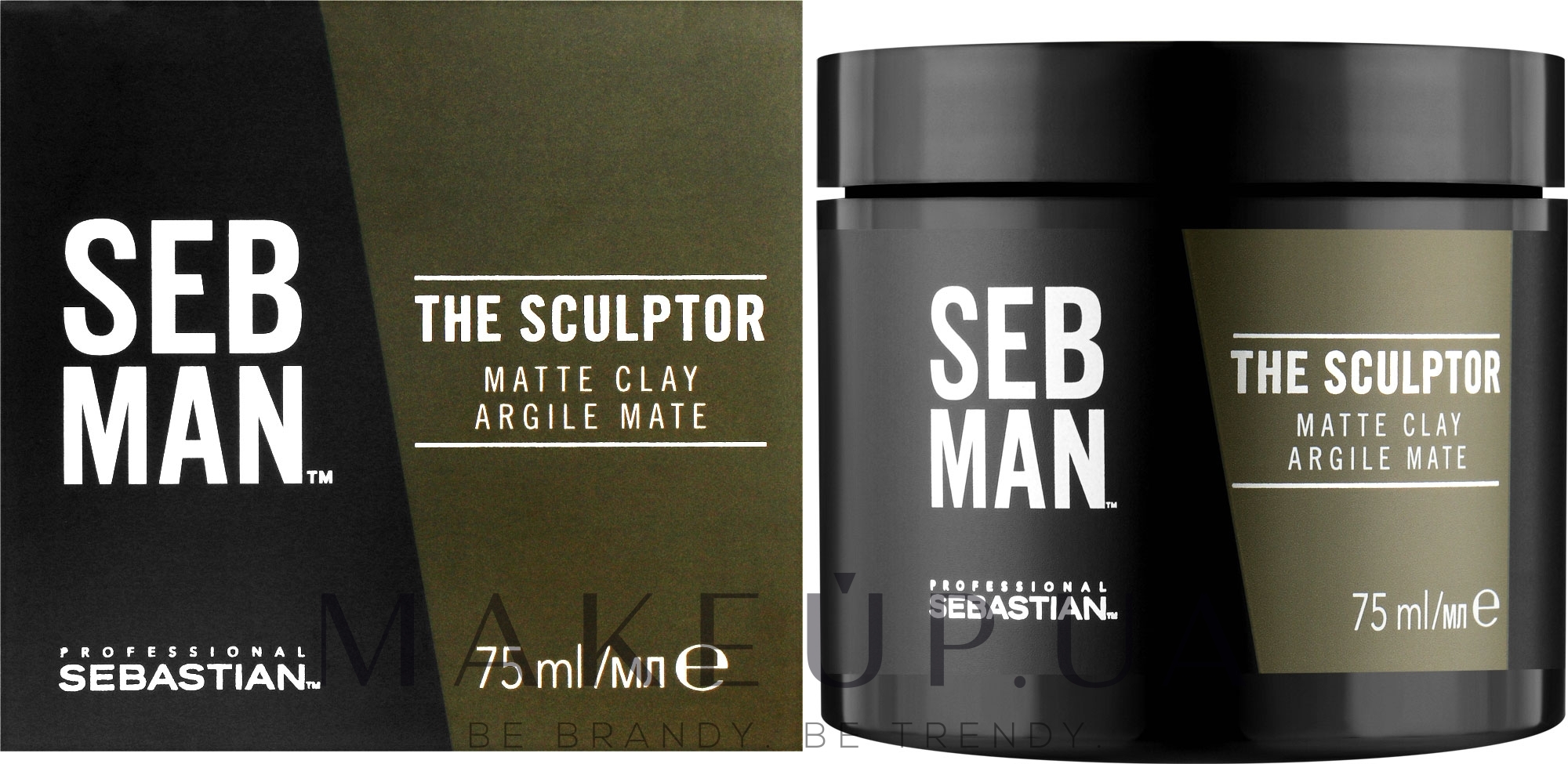 Матовая глина для волос - Sebastian Professional SEB MAN The Sculptor Matte Finish — фото 75ml