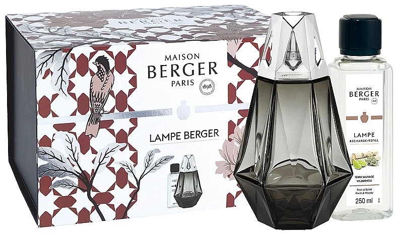 Набор - Maison Berger Wilderness Prisme Black (lamp + refill/250ml) — фото N1