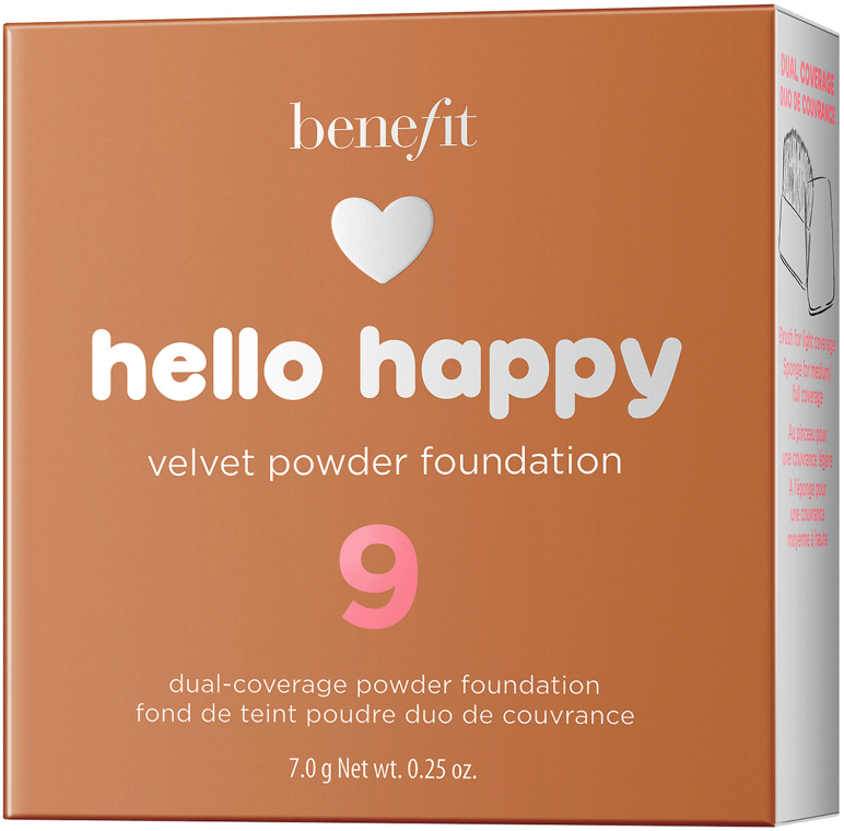 Пудровое тональное средство - Benefit Hello Happy Velvet Powder Foundation — фото N11
