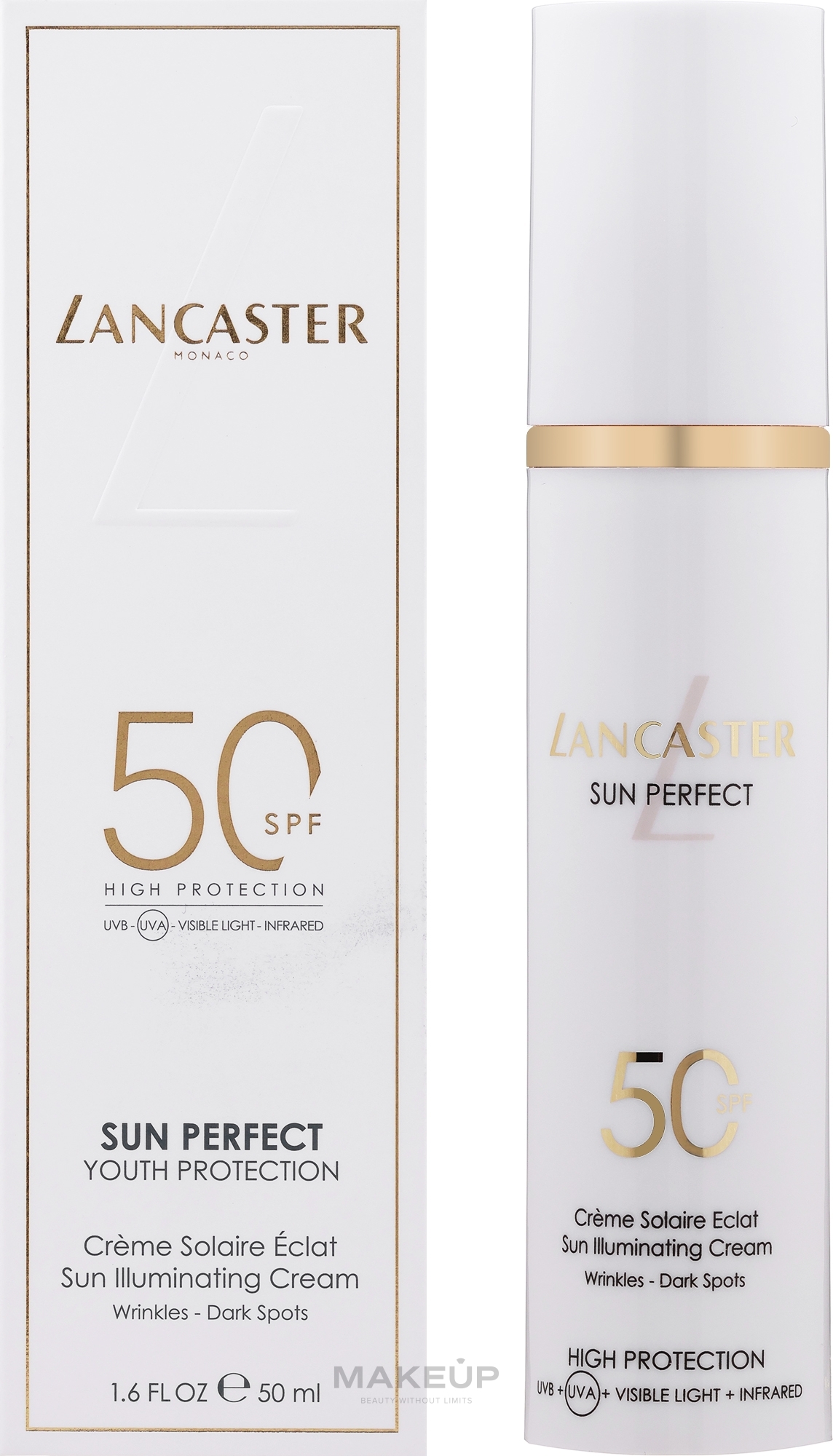 Солнцезащитный крем для лица - Lancaster Sun Perfect Sun Illuminating Cream SPF 50 — фото 50ml