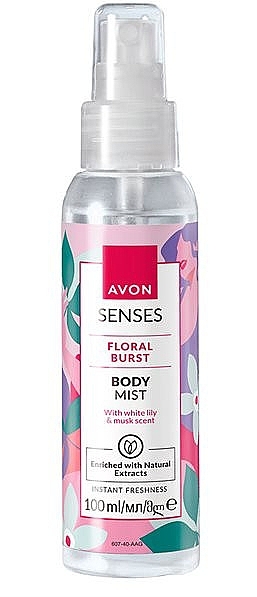 Лосьон-спрей для тела "Белая лилия" - Avon Floral Burst Body Mist — фото N1