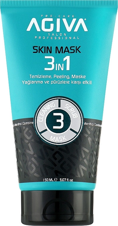Пілінг 3 в 1 для обличчя - Agiva Skin Mask — фото N1