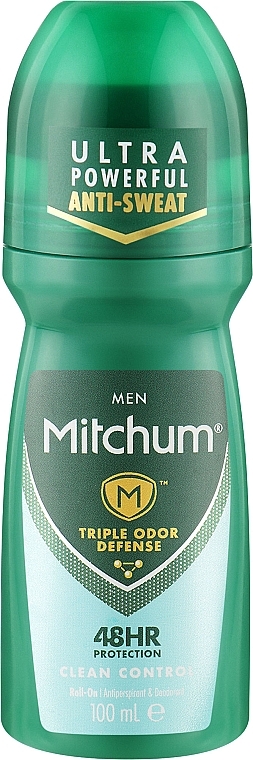 Дезодорант-антиперспирант для мужчин - Mitchum Clean Control 48HR Roll On — фото N1