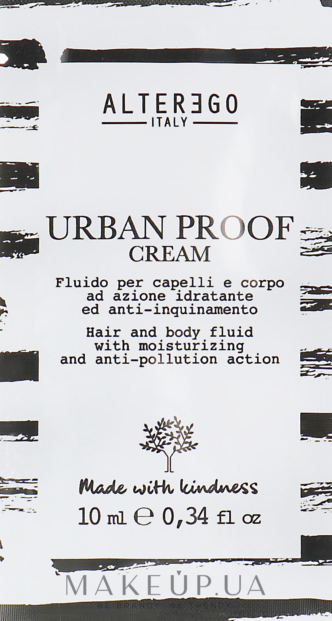 Крем-флюїд з вугіллям для усіх типів волосся - Alter Ego Urban Proof Cream — фото 10ml