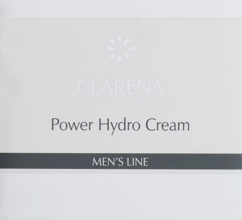 Увлажняющий крем для мужчин - Clarena Men’s Line Power Hydro Cream — фото N1