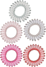 Духи, Парфюмерия, косметика Силиконовые резинки для волос, розовый градиент - Bubble Bar