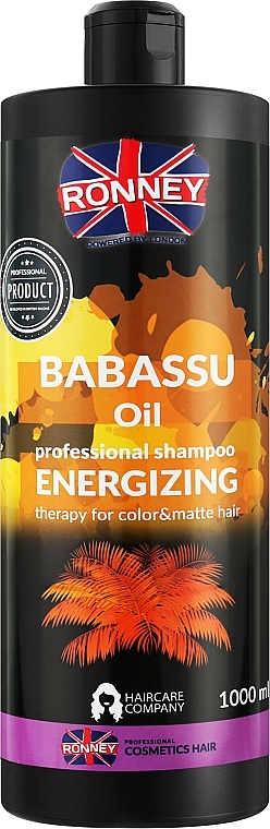 Шампунь для фарбованого волосся з олією бабасу - Ronney Babassu Oil Energizing Shampoo — фото N2