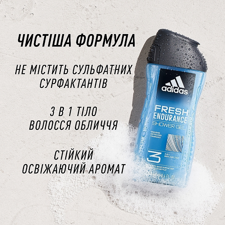 Гель для душа - Adidas Fresh Endurance Shower Gel — фото N6