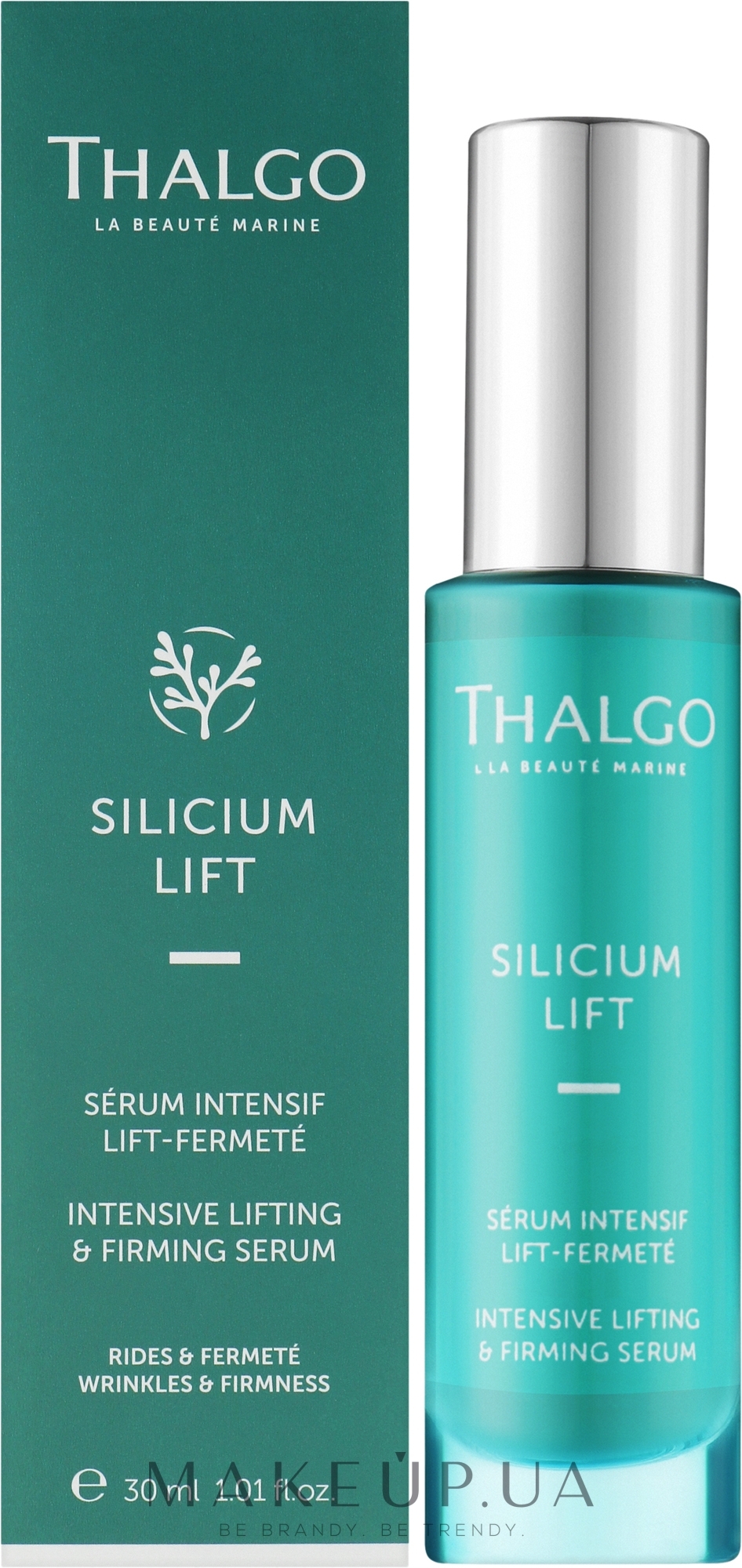 Інтенсивна підтягувальна та зміцнювальна сироватка для обличчя - Thalgo Silicium Lift Intensive Lifting & Firming Serum — фото 30ml