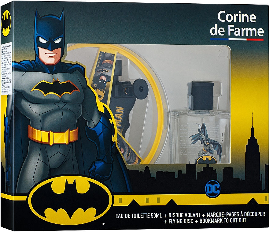 Corine De Farme Batman - Набір (edt/50ml + accessories/1pc) — фото N1