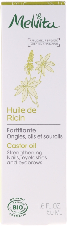 Масло касторовое для ресниц, ногтей и бровей - Melvita Huiles De Beaute Castor Oil — фото N4