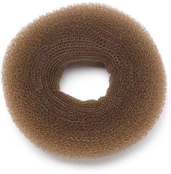 Резинка-шиньон для волос круглая 10212, 120 мм, Brown - Kiepe — фото N1