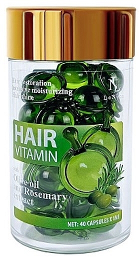 Вітаміни для волосся з Оливковою олією та екстрактом Розмарину - LeNika — фото N3