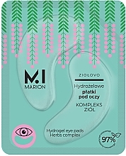 Парфумерія, косметика Гідрогелеві патчі для очей - Marion Hydrogel Eye Pads Herbs Complex