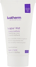 Матувальний крем для жирної і комбінованої шкіри обличчя - Ivatherm Ivapur Mat Matifying Cream — фото N2