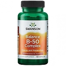 Вітамінна добавка "Balance B-50 Complex" - Swanson Balance B-50 Complex — фото N1