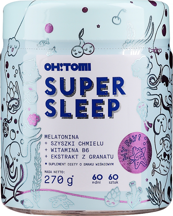 Харчова добавка для покращення якості сну - Oh!Tomi Super Sleep — фото N1
