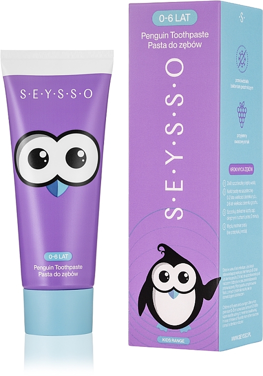 Зубна паста для дітей - SEYSSO Kids Penguin — фото N2