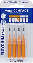 Парфумерія, косметика Щітка міжзубна, помаранчева, 4 шт. - Elgydium Clinic Brushes Mono Compact Orange 1,2mm