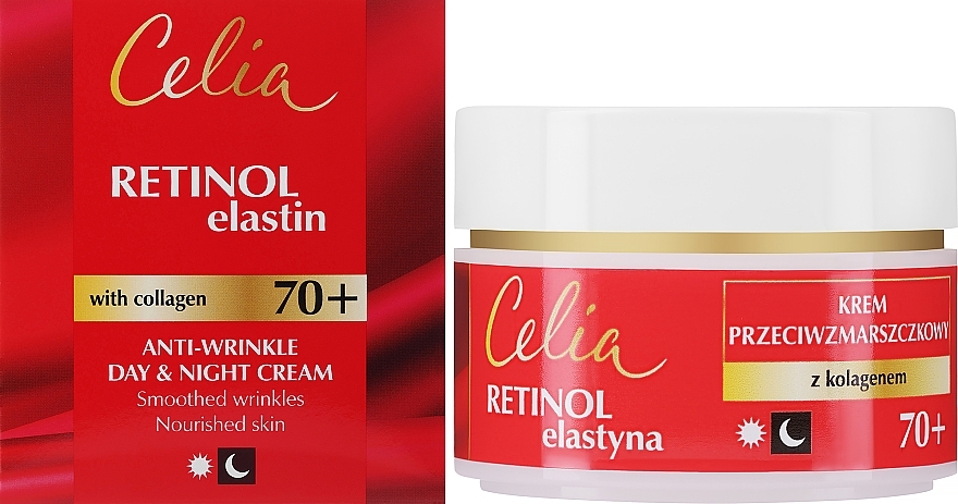 Крем от морщин с ретинолом 70+ - Celia Retinol 70+ Anti-Wrinkle Day & Night Cream — фото N1