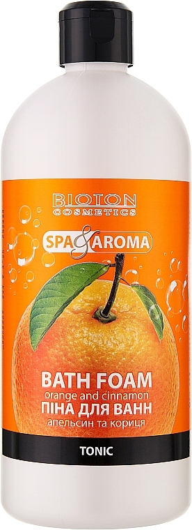 Пена для ванн "Апельсин и корица" - Bioton Cosmetics Spa & Aroma Orange And Cinnamon Bath Foam — фото N1