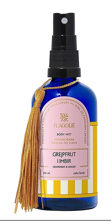 Спрей для тіла - Flagolie Grejpfrut I Imbir Perfumed Body Mist — фото N1