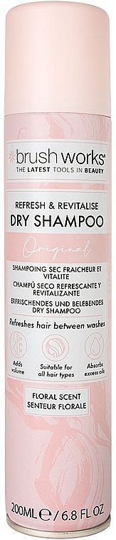 Сухой шампунь для волос - Brushworks Refresh & Revitalise Floral Dry Shampoo — фото N1