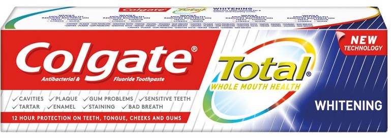 Зубная паста - Colgate Total Whitening Toothpaste New Technology — фото N1