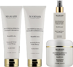 Духи, Парфюмерия, косметика Комплексный набор - Mamash Proteins & Keratin Theraph (shm/250ml + cond/250ml + mask/250ml + h/spray/100ml)