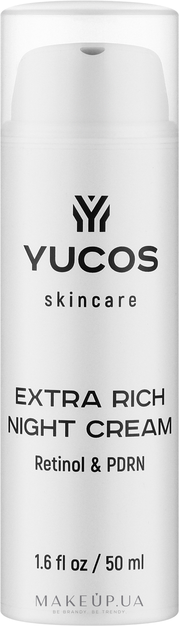 Відновлюючий нічний крем з ретинолом та полінуклеотидами - Yucos Extra Rich Night Cream Retinol & PDRN — фото 50ml