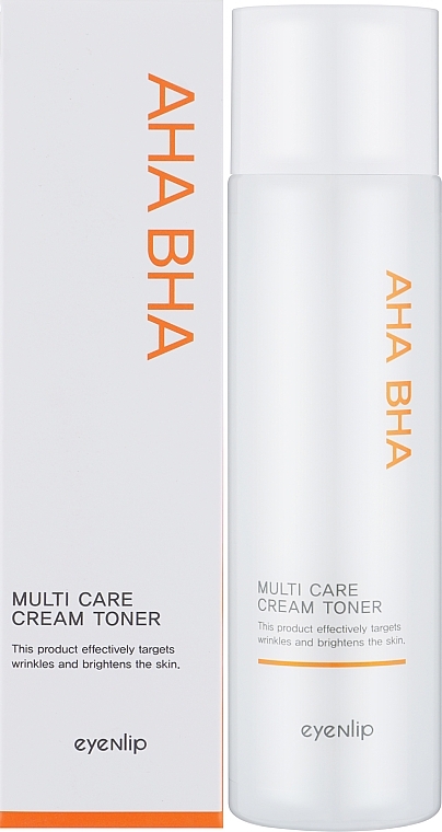 Мультифункціональний крем-тонер для обличчя з кислотами - Eyenlip AHA & BHA Multi Care Cream & Toner * — фото N2