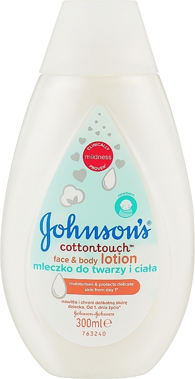 Молочко для обличчя і тіла "Ніжність бавовни" - Johnson’s® Baby — фото N1