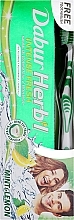 Набір "Mint & Lemon", зелена - Dabur Herb`l (toothbrush/1шт + toothpaste/150g) — фото N1