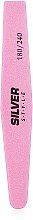 Пилочка полірувальна, 180/240, SNF-051/2, рожева - Silver Style — фото N1