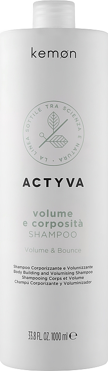 Шампунь для придания волосам объема - Kemon Actyva Volume e Corposita Shampoo — фото N3
