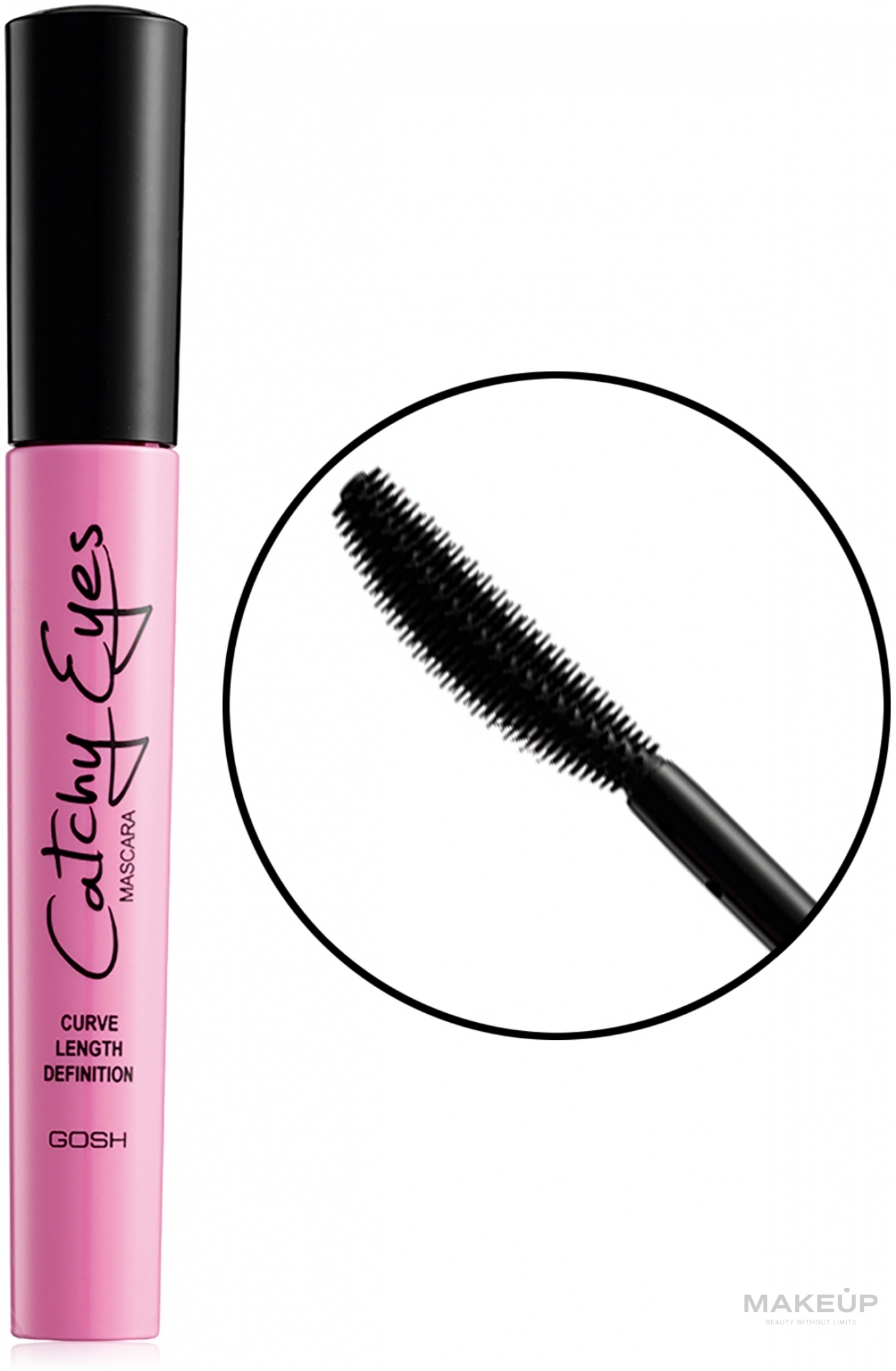 Тушь для ресниц удлиняющая и подкручивающая - Gosh Copenhagen Catchy Eyes Mascara — фото Black