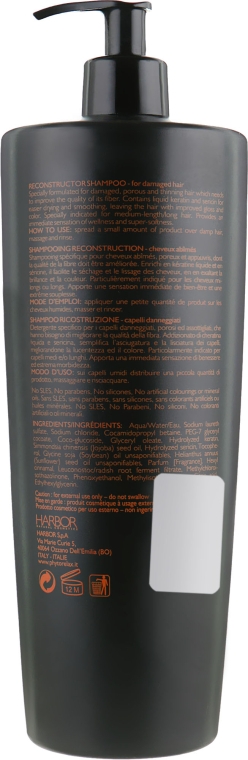Восстанавливающий шампунь для поврежденных волос - Phytorelax Laboratories Keratina Reconstructor Shampoo — фото N4
