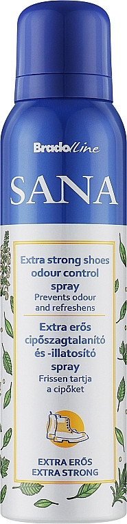 Екстраспрей проти неприємного запаху взуття - Bradoline Sana — фото N1