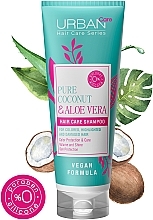 Шампунь для захисту кольору волосся - Urban Pure Coconut & Aloe Vera Hair Shampoo — фото N3